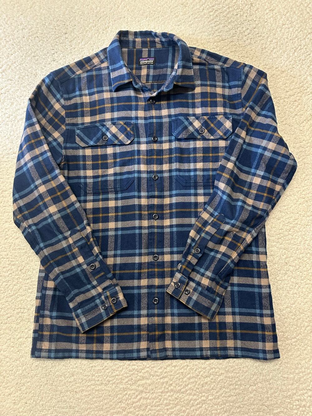 Patagonia Mens Long Sleeve Fjord Flannel Shirt Large
